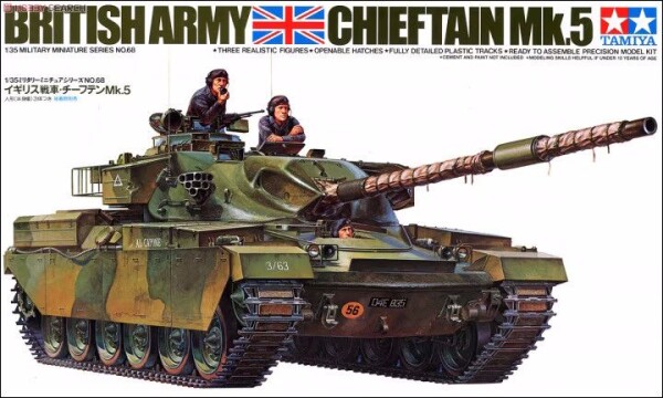 Збірна модель 1/35 Танк Chieftain Mk.5 Tamiya 35068 детальное изображение Бронетехника 1/35 Бронетехника