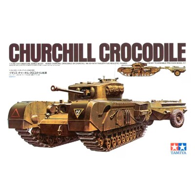 Збірна модель 1/35 Танк Churchill Crocodile Tamiya 35100 детальное изображение Бронетехника 1/35 Бронетехника