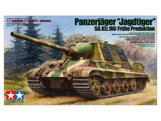 Збірна модель 1/35 САУ Ягдтигр (Рання версія) Tamiya 35295 детальное изображение Бронетехника 1/35 Бронетехника