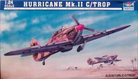 Збірна модель британського літака &quot;Hurricane&quot; MK.II C/TROP детальное изображение Самолеты 1/24 Самолеты