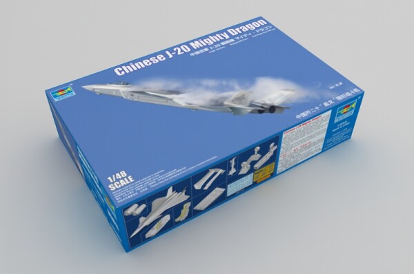 Збірна модель 1/48 Китайський винищувач-невидимка J-20 &quot;Vyron&quot; Trumpeter 05811 детальное изображение Самолеты 1/48 Самолеты
