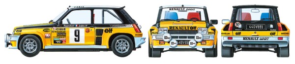 Збірна модель 1/24 Автомобіль Renault 5 Turbo Rally Tamiya 24027 детальное изображение Автомобили 1/24 Автомобили
