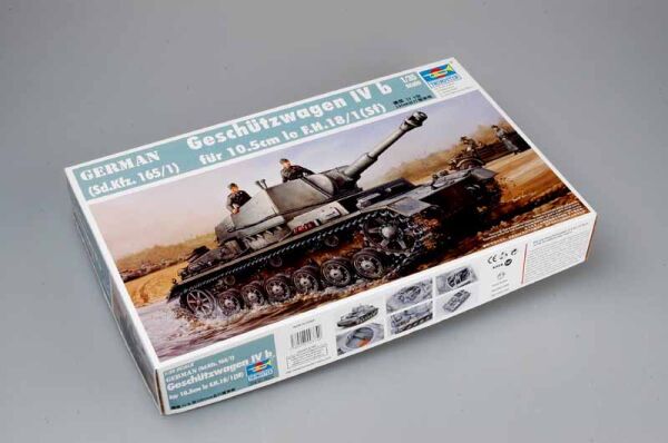 Сборная модель 1/35 Немецкий танк Geschützwagen IVb für 10.5cm leFH 18/1(Sf) Трумпетер 00374 детальное изображение Бронетехника 1/35 Бронетехника