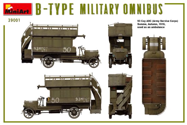 MILITARY BUS Type-B “OMNIBUS” детальное изображение Автомобили 1/35 Автомобили