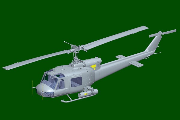 Scale model 1/35 UH-1B Huey fire support helicopter Trumpeter 05112 детальное изображение Вертолеты 1/35 Вертолеты
