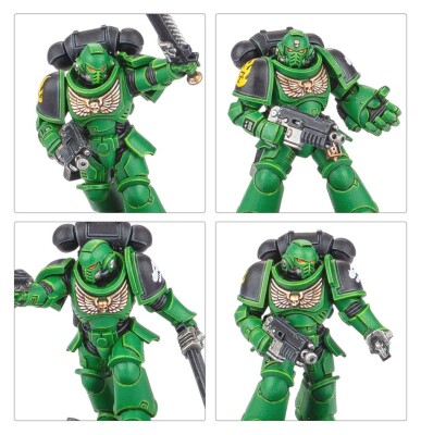 Ігровий набір Warhammer 40000 - COMBAT PATROL - SALAMANDERS детальное изображение Саламандры Космические Десантники