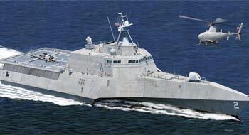 Збірна модель військового корабля США LCS-2 &quot;Індепенденс&quot; детальное изображение Флот 1/350 Флот