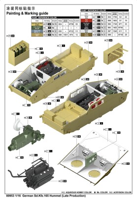 Збірна модель 1/16 Німецька самохідна гаубиця Hummel (пізня модель) Trumpeter 00953 детальное изображение Бронетехника 1/16 Бронетехника