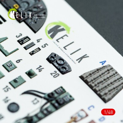 Bristol Beaufighter Mk.VI 3D декаль інтер'єр для комплекту Tamiya 1/48 KELIK K48138 детальное изображение 3D Декали Афтермаркет