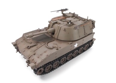 Збірна модель 1/35 Американська самохідна гаубиця M108 (105-мм гаубиця з довжиною ствола 30 калібрів) AFV Club 35108 детальное изображение Артиллерия 1/35 Артиллерия