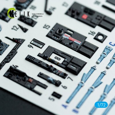 Fairey Gannet AS1/AS4 3D декаль інтер'єр для комплекту Revell 1/72 KELIK K72212 детальное изображение 3D Декали Афтермаркет