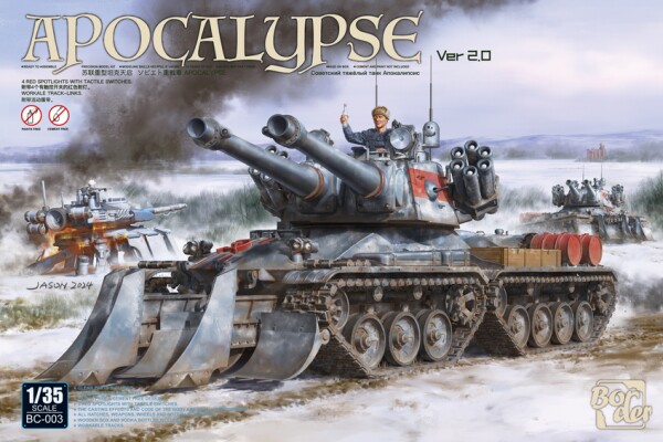 Scale model 1/35 Tank "Apocalypse" version 2.0 Border Model BC-003 детальное изображение Бронетехника 1/35 Бронетехника