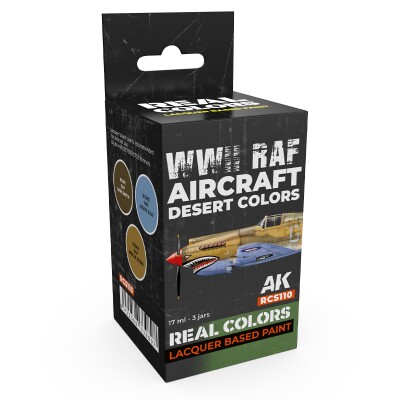 A set of lacquer based acrylic paints WWII RAF Aircraft Desert Colors AK-Interactive RCS 110 детальное изображение Наборы красок Краски