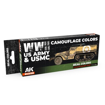 Набор спиртовых акриловых красок БТТ США Корпус морской пехоты WWII АК-Интерактив RCS 129 детальное изображение Наборы красок Краски