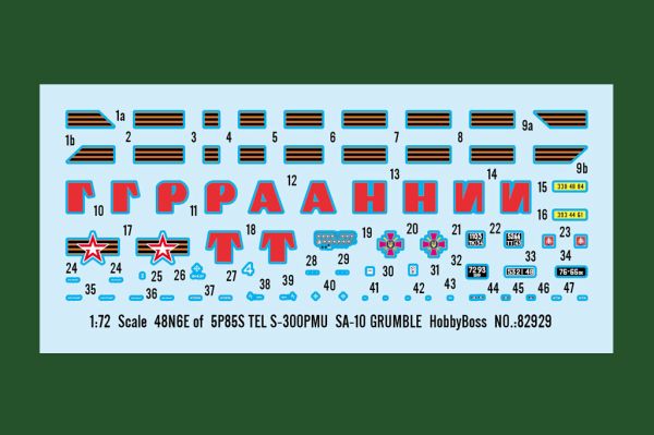 Збірна модель ракетного комплексу класу земля-повітря 48N6E 5P85S TEL S-300PMU SA-10 GRUMBLE детальное изображение Зенитно ракетный комплекс Военная техника