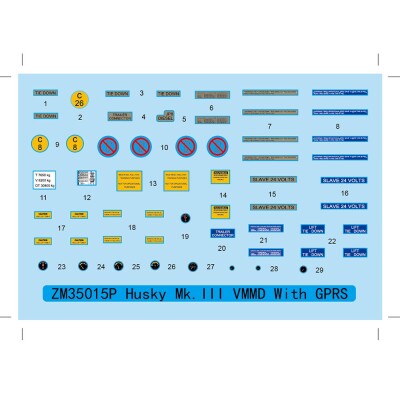 Збірна модель 1/35 Husky Mk.III VMMD with GPRS (автомобільний міношукач) Zimi PH35015 детальное изображение Автомобили 1/35 Автомобили
