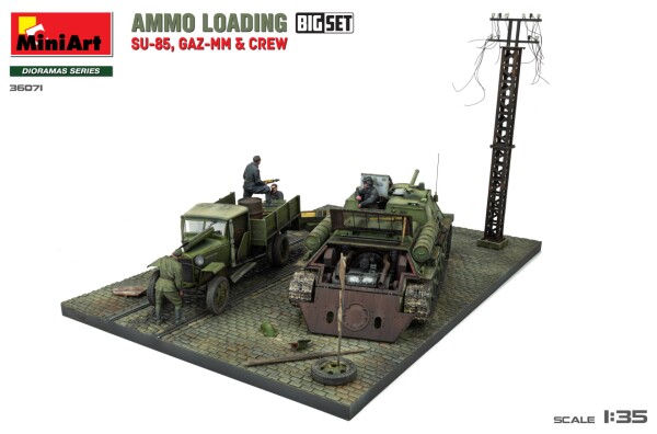Збірна модель 1/35 Завантаження боєприпасів (SU-85, Газ-ММ та екіпаж). Великий набір MiniArt 36071 детальное изображение Бронетехника 1/35 Бронетехника