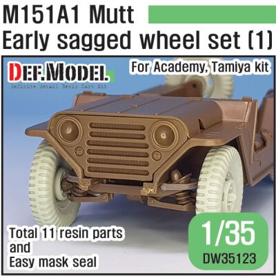 US M151A1 Early sagged wheel set детальное изображение Смоляные колёса Афтермаркет
