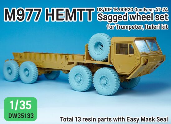 US, IDF M977 HEMTT Truck Goodyear Sagged Wheel set детальное изображение Смоляные колёса Афтермаркет
