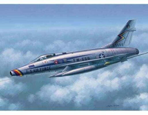 Збірна модель 1/48 Винищувач F-100D &quot;Super Saber&quot; Fighter Trumpeter 02839 детальное изображение Самолеты 1/48 Самолеты