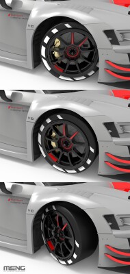 Збірна модель 1/24 Автомобіль Audi R8 LMS GT3 2019 Meng CS-006 детальное изображение Автомобили 1/24 Автомобили