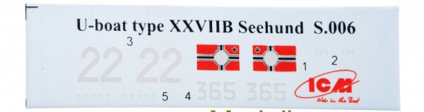 Німецький підводний човен типу XXVII &quot;Seehund&quot; детальное изображение Подводный флот Флот