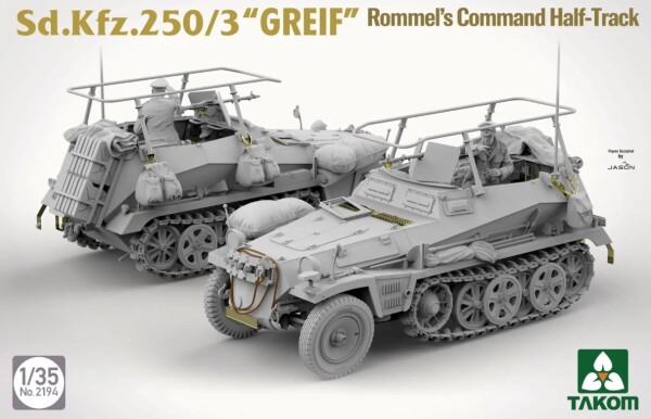 Збірна модель 1/35 Бронетранспортер Sd.Kfz 250/3 &quot;Greif&quot; Takom 2194 детальное изображение Бронетехника 1/35 Бронетехника