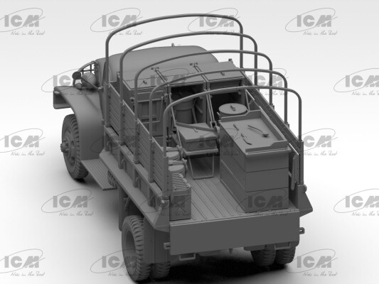 Scale model 1/35 Kitchen truck USA 2 SV ICM 35587 детальное изображение Автомобили 1/35 Автомобили