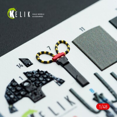 F-8J Crusader 3D декаль інтер'єр для комплекту Hasegawa 1/48 KELIK K48003 детальное изображение 3D Декали Афтермаркет