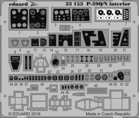 P-39Q/N interior 1/32 детальное изображение Фототравление Афтермаркет