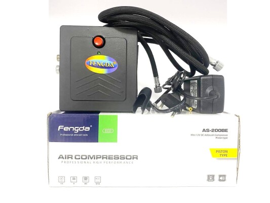 Mini compressor for airbrush with hose Fengda AS-200BE (n) детальное изображение Компрессоры Инструменты