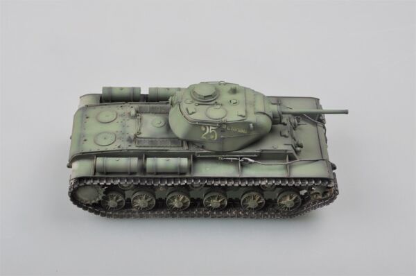 Сборная модель советского тяжелого танка КВ-1С детальное изображение Бронетехника 1/35 Бронетехника