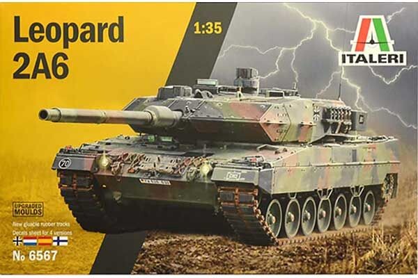 Assembly model 1/35 German tank Leopard 2A6 Italeri 6567 детальное изображение Бронетехника 1/35 Бронетехника