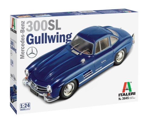 Збірна модель 1/24 Автомобіль Mercedes Benz 300 SL Gullwing Italeri 3645 детальное изображение Автомобили 1/24 Автомобили