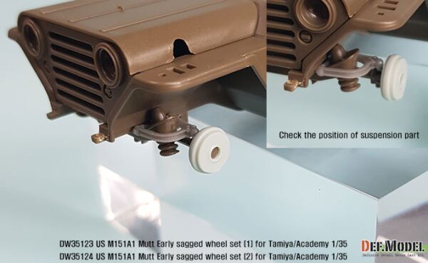 US M151A1 Early sagged wheel set детальное изображение Смоляные колёса Афтермаркет