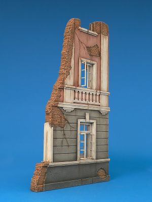 Разрушенный городской дом детальное изображение Строения 1/35 Диорамы