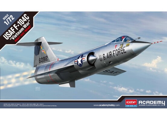 Збірна модель 1/72 Літак F-104C &quot;Vietnam War&quot; Academy 12576 детальное изображение Самолеты 1/72 Самолеты