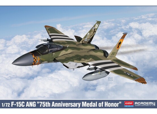 Scale model 1/72 Aircraft F-15C ANG &quot;75th Anniversary Commemorative Medal&quot; Academy 12582 детальное изображение Самолеты 1/72 Самолеты