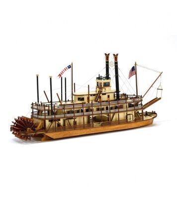 Paddle Steamer King of the Mississippi. 1:80 Wooden Model Ship Kit детальное изображение Корабли Модели из дерева