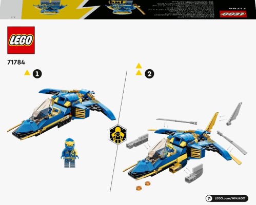 Конструктор LEGO NINJAGO Реактивный самолет Джея EVO 71784 детальное изображение NINJAGO Lego