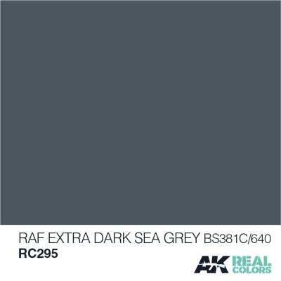RAF Extra Dark Sea Grey BS381C/640 / Экстра темно-морской серый детальное изображение Real Colors Краски
