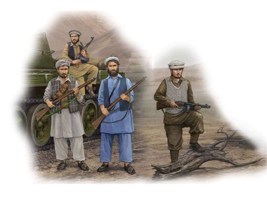 Сборная модель фигур афганские повстанцы детальное изображение Фигуры 1/35 Фигуры