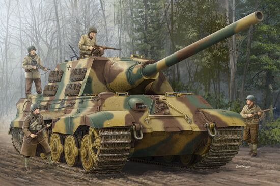 Збірна модель 1/16 Німецький важкий танк Sd.Kfz.186 Jagdtiger Trumpeter 00923 детальное изображение Бронетехника 1/16 Бронетехника