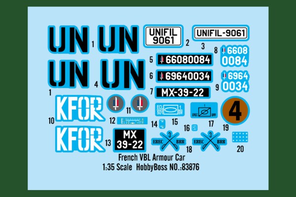 Збірна модель 1/35 Французький бронеавтомобіль VBL HobbyBoss 83876 детальное изображение Автомобили 1/35 Автомобили