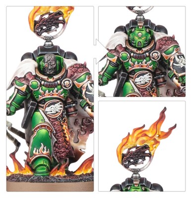Warhammer 40000 Game Set - SALAMANDERS - VULKAN HE'STAN детальное изображение Саламандры Космические Десантники