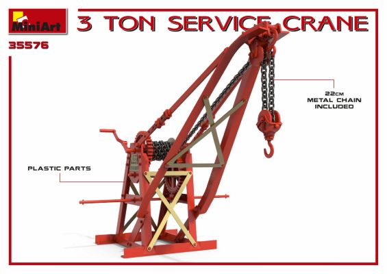 3 Ton Service Crane детальное изображение Аксессуары 1/35 Диорамы