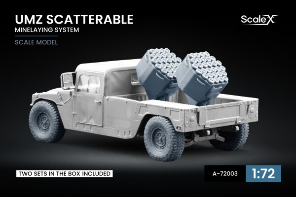 Набор 1/72 UMZ Scatterable Minelaying System (x2 пусковые установки в наборе) ScaleX A-72003 детальное изображение Аксессуары Диорамы