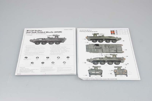 Збірна модель 1/35 ПТРК M1134 Stryker Trumpeter 00399 детальное изображение Бронетехника 1/35 Бронетехника