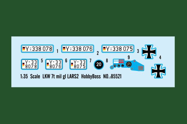 Збірна модель реактивної системи залпового вогню LKW 7t mil gl LARS2 детальное изображение Реактивная система залпового огня Военная техника