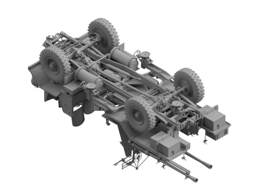 Сборная модель 1/35 Британский грузовик с пулеметом Morris Bofors C9/B Late времен Второй мировой детальное изображение Автомобили 1/35 Автомобили